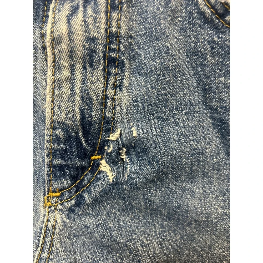 Vintage Lee Denim Shorts Boys 16 Slim Medium Wash‎ High Waisted Made in USA
